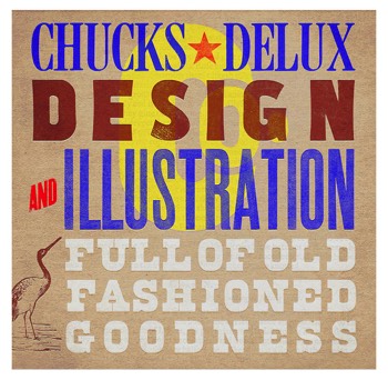  Chuck's Delux-Letterpress Poster 